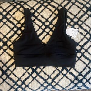 A lululemon V neck sports bra